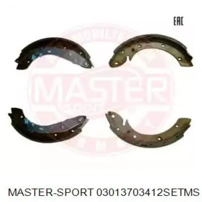 Задние барабанные колодки 03013703412SETMS Master-sport