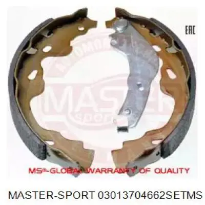 Задние барабанные колодки 03013704662SETMS Master-sport