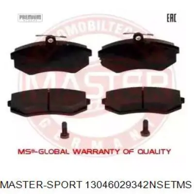 Передние тормозные колодки 13046029342NSETMS Master-sport