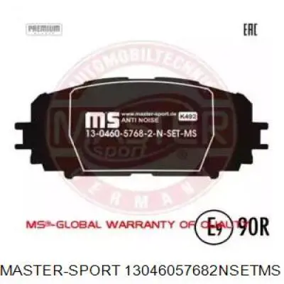 Передние тормозные колодки 13046057682NSETMS Master-sport