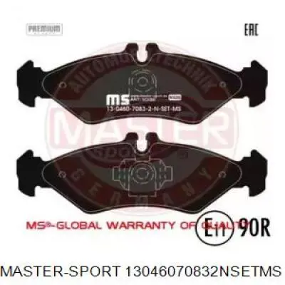 Задние тормозные колодки 13046070832NSETMS Master-sport