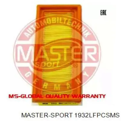 Воздушный фильтр 1932LFPCSMS Master-sport