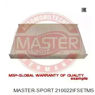 Фильтр салона 210022IFSETMS Master-sport