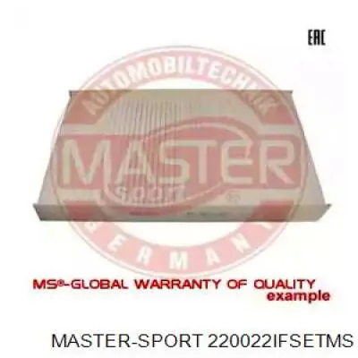 Фильтр салона 220022IFSETMS Master-sport