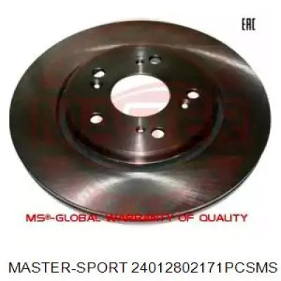 24012802171PCSMS Master-sport Диск тормозной передний
