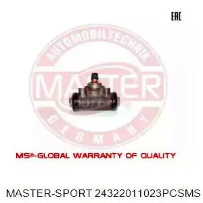 24322011023PCSMS Master-sport Цилиндр тормозной колесный, задний