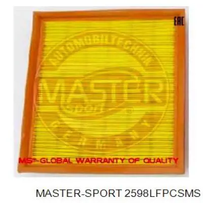 Воздушный фильтр 2598LFPCSMS Master-sport