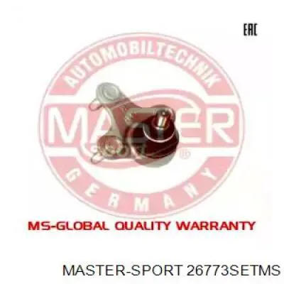 Нижняя правая шаровая опора 26773SETMS Master-sport