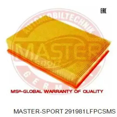 Воздушный фильтр 291981LFPCSMS Master-sport