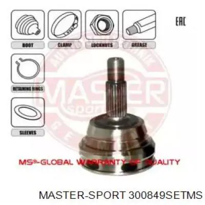 ШРУС наружный передний 300849SETMS Master-sport