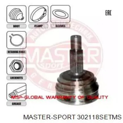 ШРУС наружный передний 302118SETMS Master-sport