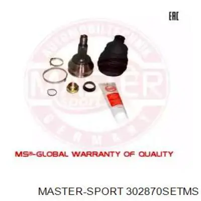 ШРУС наружный передний 302870SETMS Master-sport