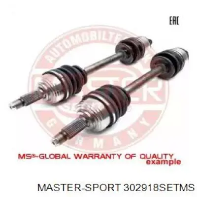 Левая полуось 302918SETMS Master-sport