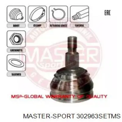 ШРУС наружный передний 302963SETMS Master-sport