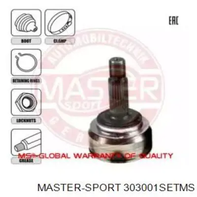 ШРУС наружный передний 303001SETMS Master-sport