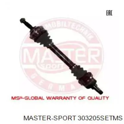 Левая полуось 303205SETMS Master-sport