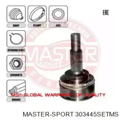 ШРУС наружный передний 303445SETMS Master-sport