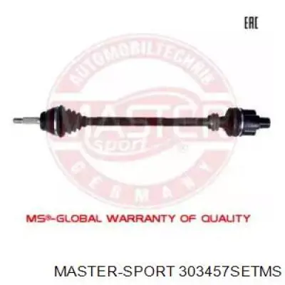 303457-SET-MS Master-sport semieixo (acionador dianteiro direito)