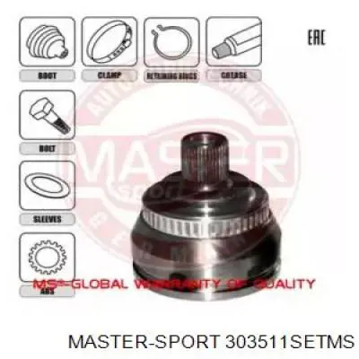 ШРУС наружный передний 303511SETMS Master-sport