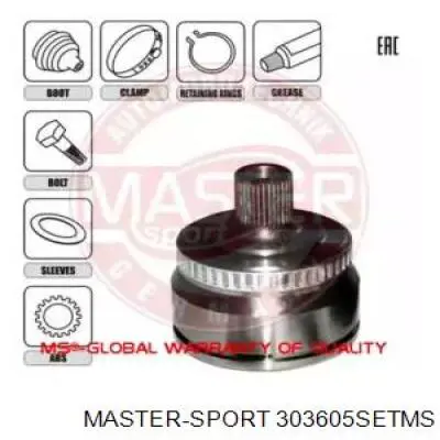 ШРУС наружный передний 303605SETMS Master-sport