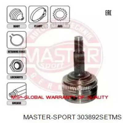 ШРУС наружный передний 303892SETMS Master-sport