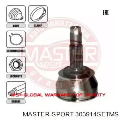 ШРУС наружный передний 303914SETMS Master-sport