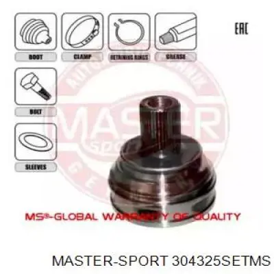 ШРУС наружный передний 304325SETMS Master-sport