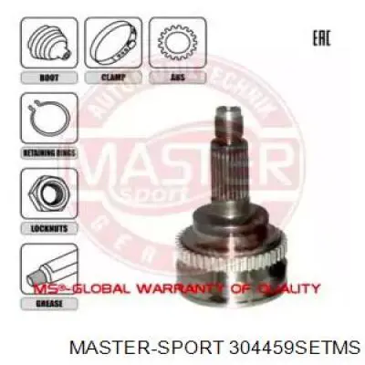 ШРУС наружный передний 304459SETMS Master-sport