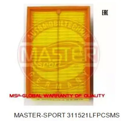 Воздушный фильтр 311521LFPCSMS Master-sport