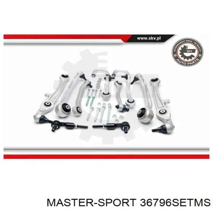 Комплект рычагов задней подвески Master-sport 36796SETMS