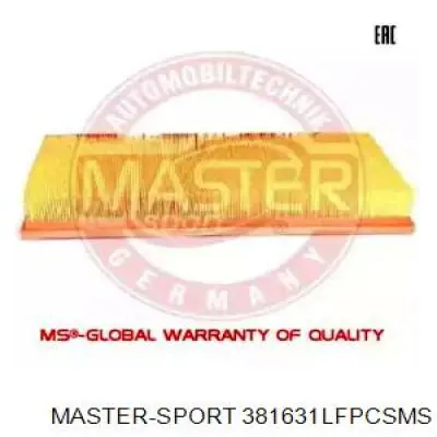 Воздушный фильтр 381631LFPCSMS Master-sport