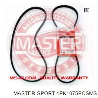 Ремень генератора 4PK1075PCSMS Master-sport