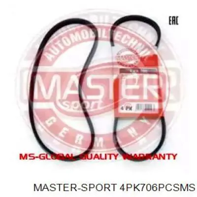 Ремень генератора 4PK706PCSMS Master-sport