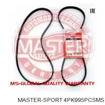 Ремень агрегатов приводной Master-sport 4PK995PCSMS