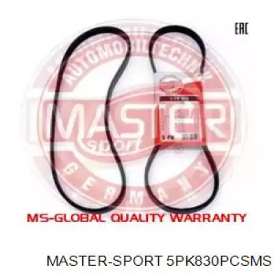 Ремень генератора 5PK830PCSMS Master-sport