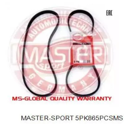 Ремень генератора 5PK865PCSMS Master-sport