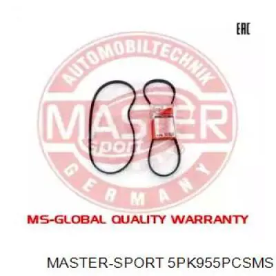 Ремень генератора 5PK955PCSMS Master-sport