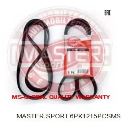 Ремень генератора 6PK1215PCSMS Master-sport