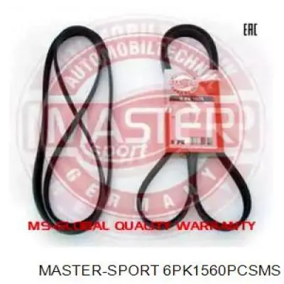 Ремень агрегатов приводной Master-sport 6PK1560PCSMS