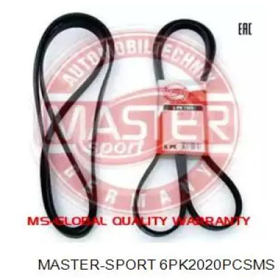 Ремень агрегатов приводной Master-sport 6PK2020PCSMS