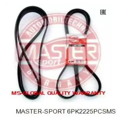 Ремень агрегатов приводной Master-sport 6PK2225PCSMS