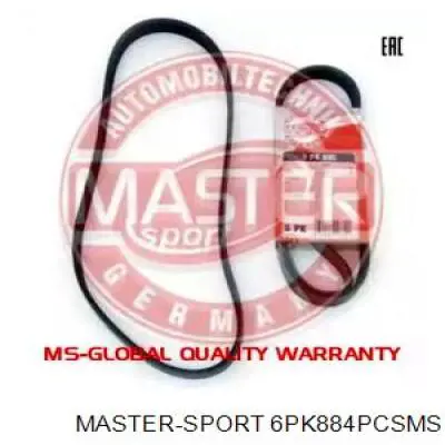6PK884PCSMS Master-sport ремень генератора
