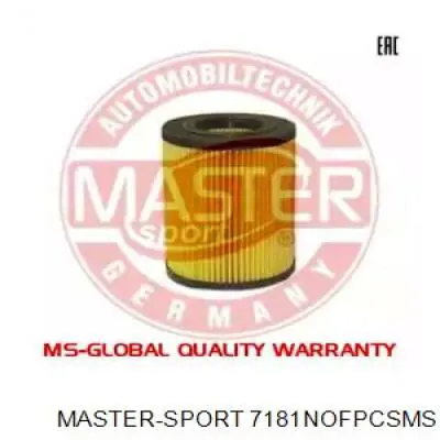 Масляный фильтр 7181NOFPCSMS Master-sport