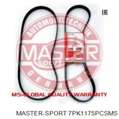 Ремень агрегатов приводной Master-sport 7PK1175PCSMS