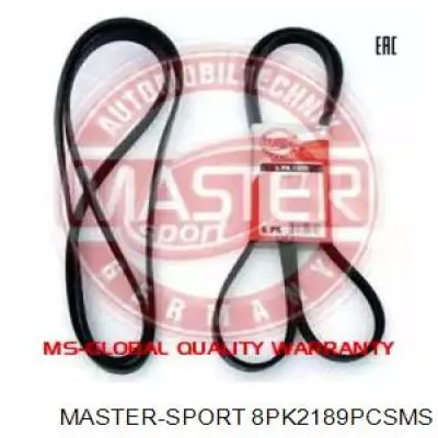 Ремень генератора 8PK2189PCSMS Master-sport