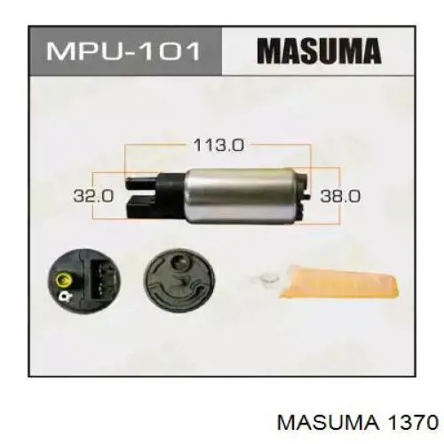 1370 Masuma ремень генератора