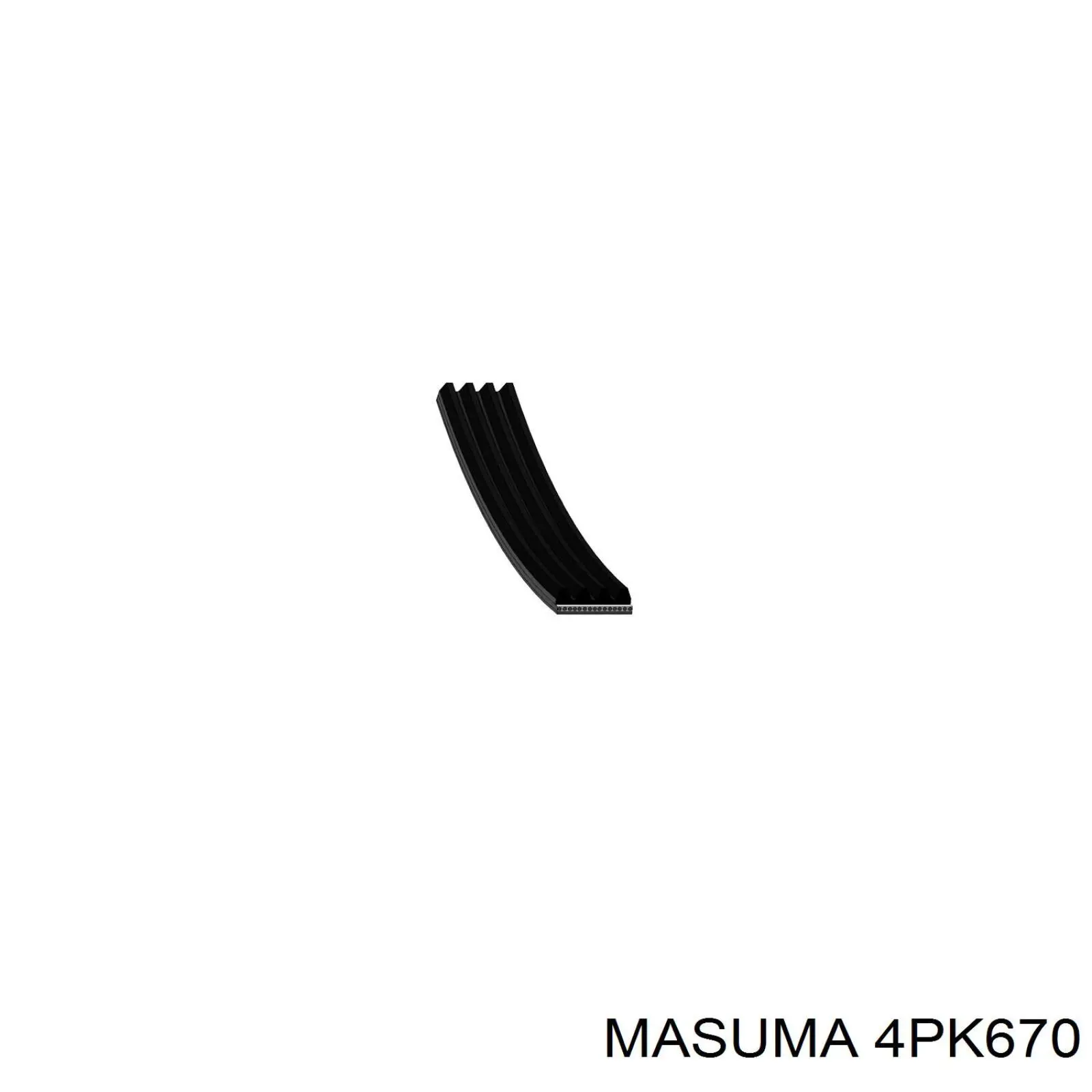 4PK670 Masuma ремень генератора