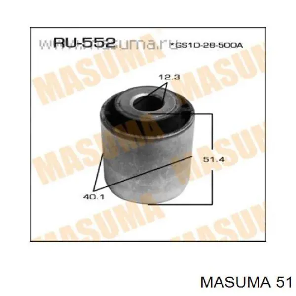 Tapón roscado, colector de aceite 51 Masuma