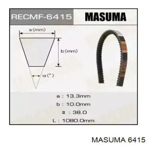 6415 Masuma ремень генератора