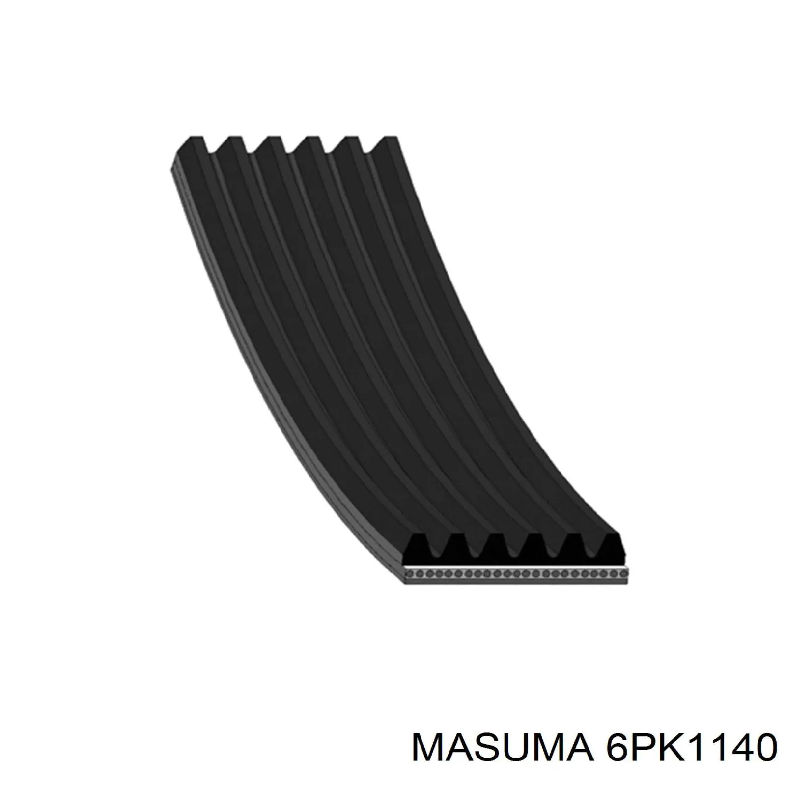 6PK1140 Masuma ремень генератора